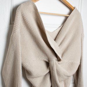 Women's Miracle Twist Back Knit Sweater